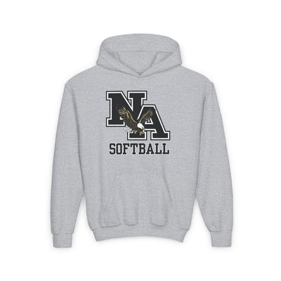 Youth Eagles Classic Black Logo Graphic Hoodie