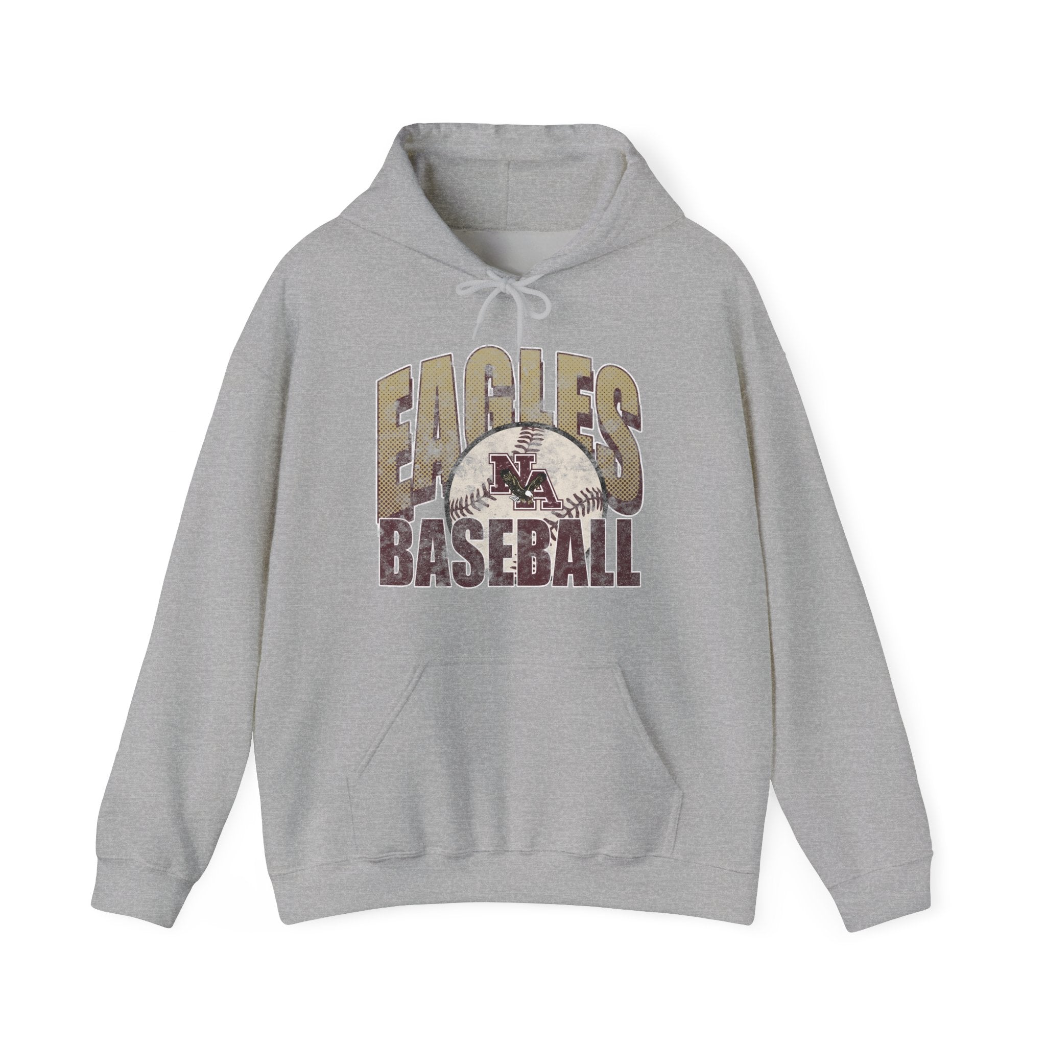 Adult Unisex New Albany Eagles Distressed Dugout Graphic Hoodie