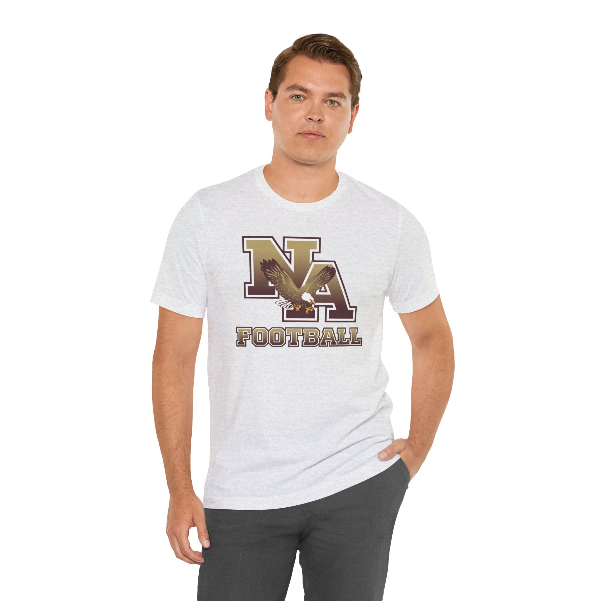 Adult Unisex New Albany Ombre Eagle Logo Graphic Short Sleeve Soft Tee