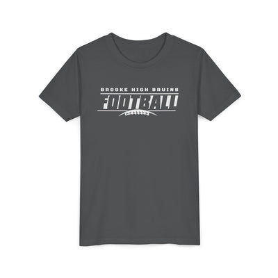 Youth Brooke High Bruins Goal Line Graphic Short Sleeve Soft Tee