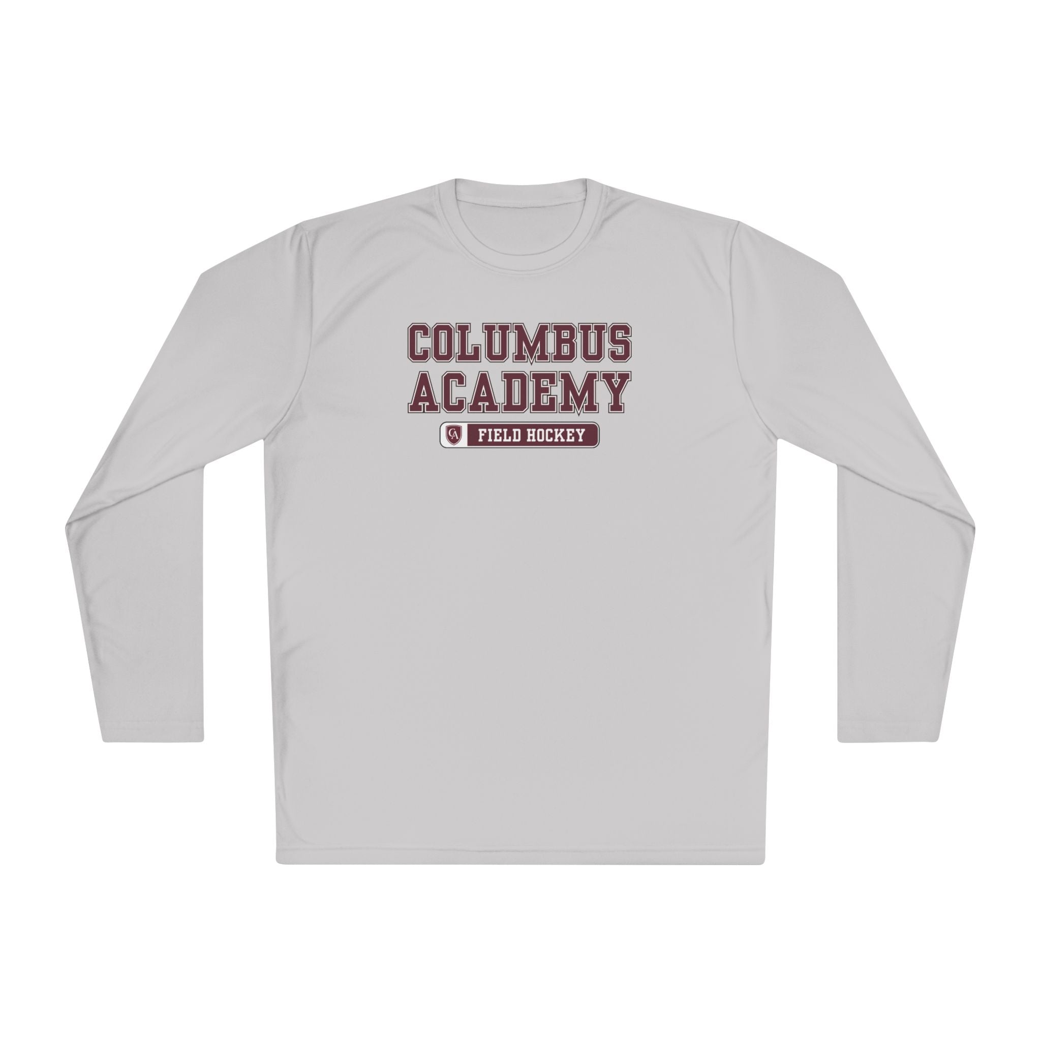 Adult Unisex Columbus Academy Field Hockey Graphic Sport-Tek Competitor Performance Long Sleeve Tee