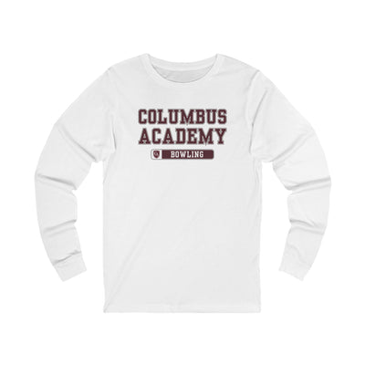 Adult Unisex Columbus Academy Bowling Graphic Long Sleeve Bella + Canvas Soft Tee