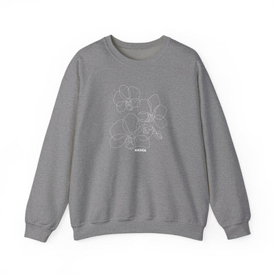 Adult Unisex Orchid Graphic Sweatshirt - Akhia