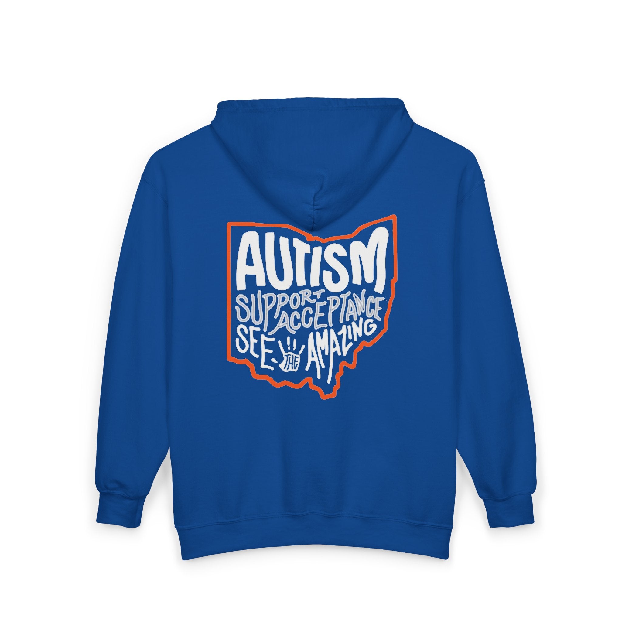 Adult Unisex Autism See The Amazing Graphic Full-Zip Sweatshirt