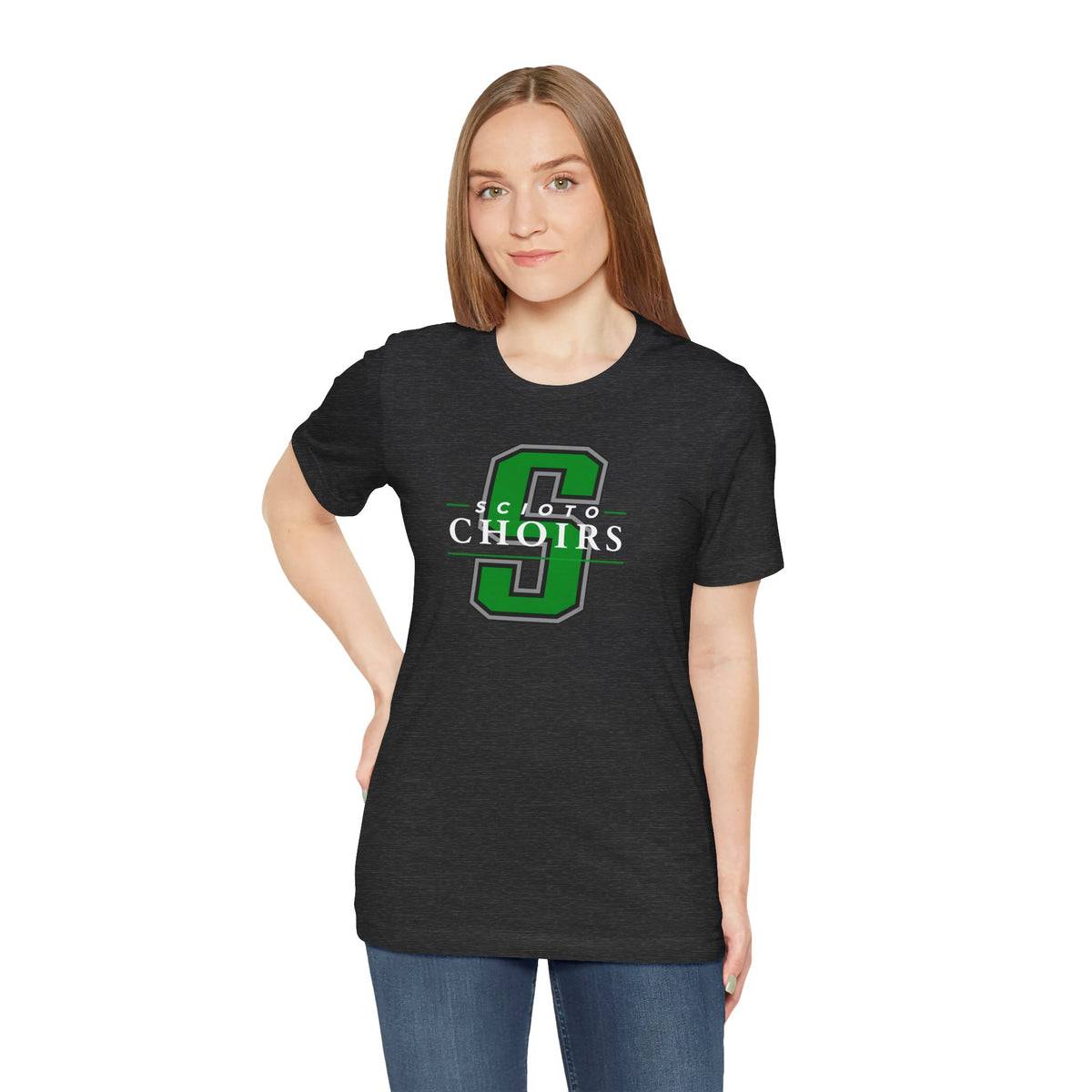 Adult Unisex Dublin Scioto Choirs Classic Logo Graphic Short Sleeve Soft Tee