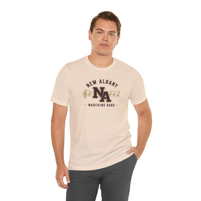 Adult Unisex New Albany Marching Melodies Graphic Short Sleeve Bella + Canvas Soft Tee