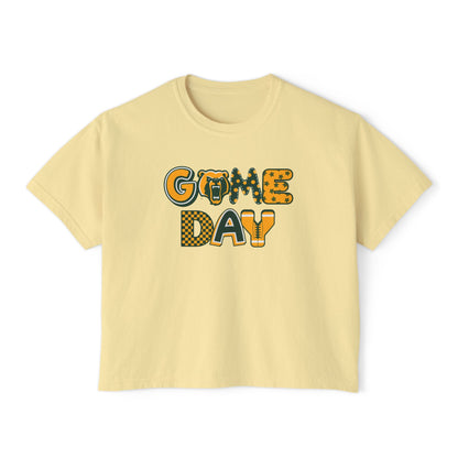Women's Bruin Game Day Graphic Boxy Crop Short Sleeve Tee