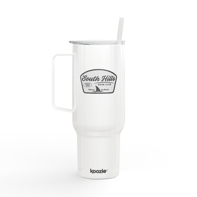 South Hills Swim Club Home of the Sharks Engraved 40oz Insulated Tumbler with Lid