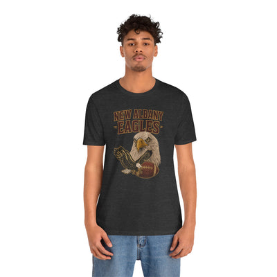 Adult Unisex New Albany Gridiron Eagle Graphic Short Sleeve Soft Tee