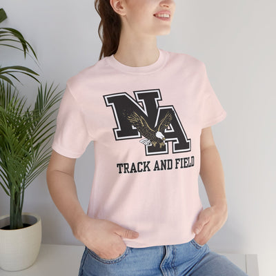 Adult Unisex Classic Logo Track and Field Graphic Short Sleeve Soft Tee