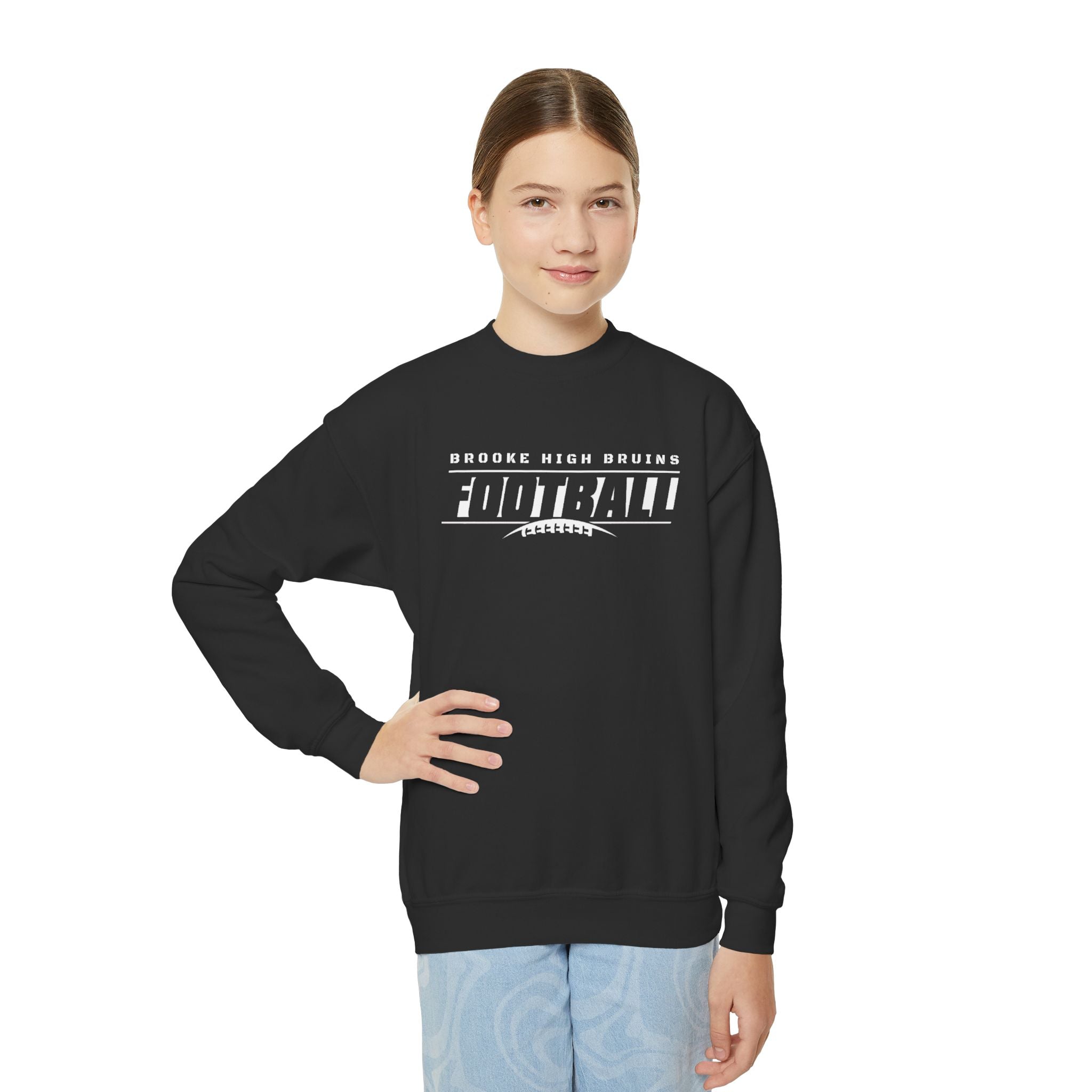 Youth Brooke High Bruins Goal Line Graphic Sweatshirt
