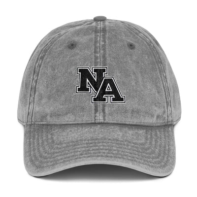 Adult Unisex Vintage Mineral Washed Cap with Classic NA Embroidery
