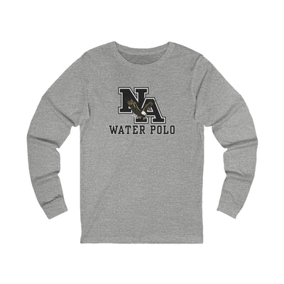 Adult Unisex New Albany Water Polo Classic Black Logo Graphic Long Sleeve Soft Tee