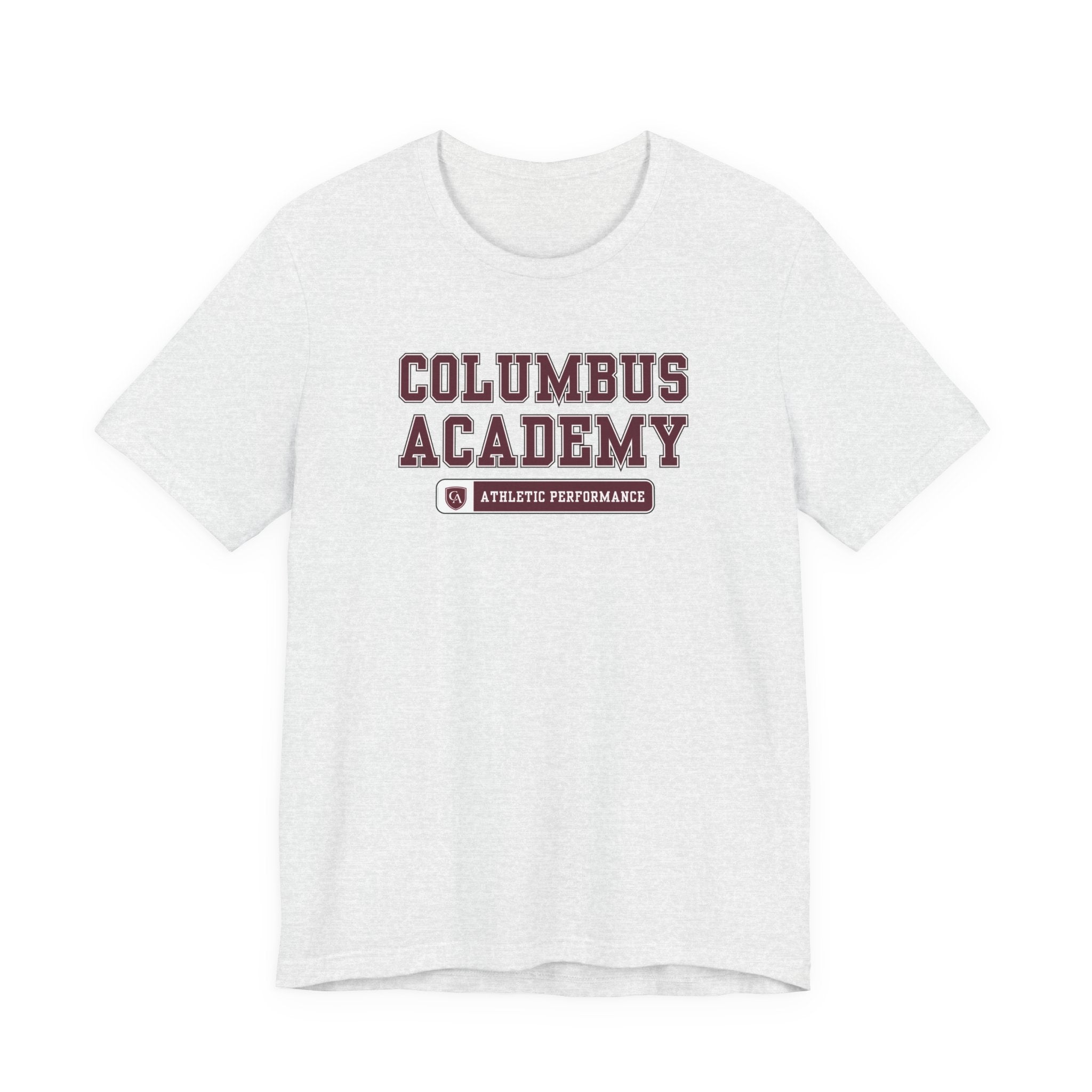 Adult Unisex Columbus Academy Athletic Performance Graphic Short Sleeve Bella + Canvas Soft Tee
