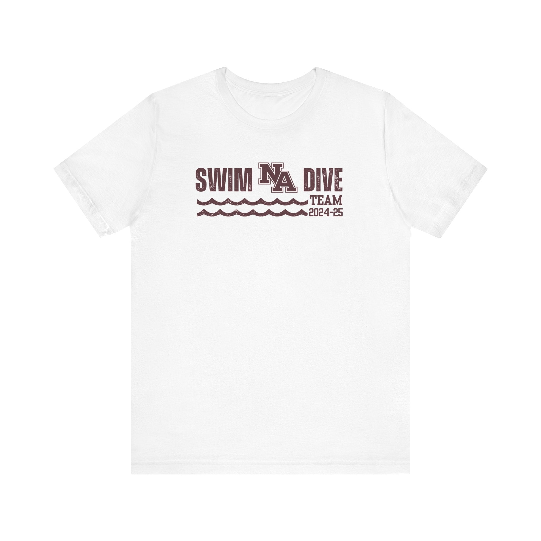 Adult Unisex Swim & Dive Winning Waves Graphic Short Sleeve Soft Tee