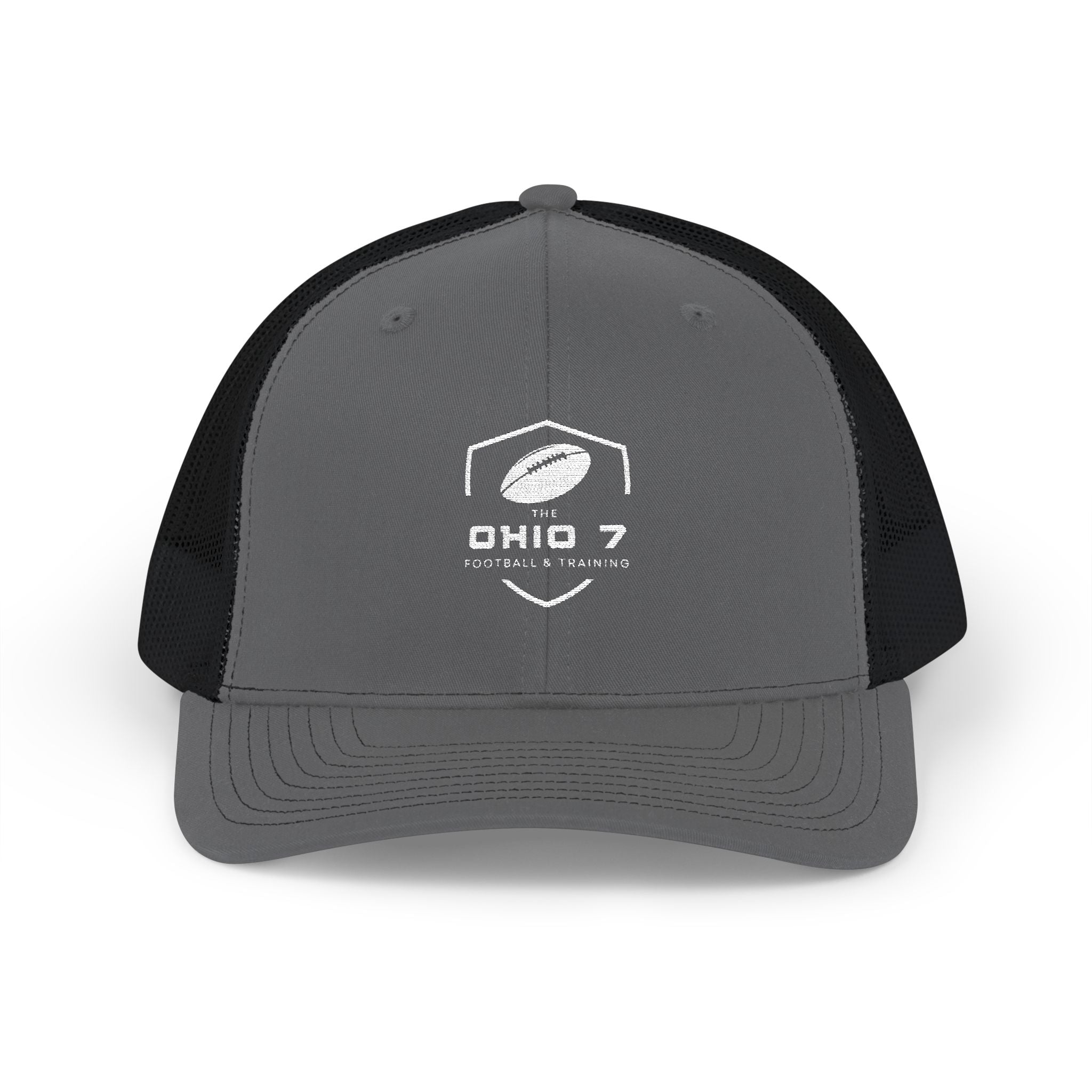 Adult Unisex The Ohio 7 White Logo Embroidered Richardson 112 Snapback Trucker Hat