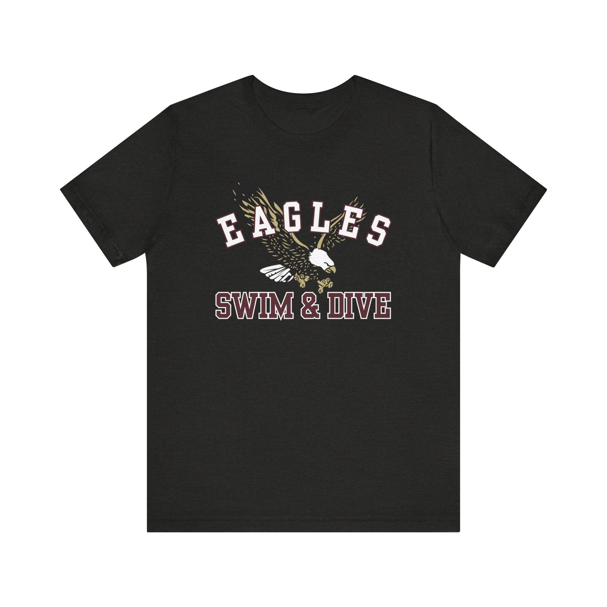 Adult Unisex Swim & Dive Flying Eagle Soft Short Sleeve Graphic Tee