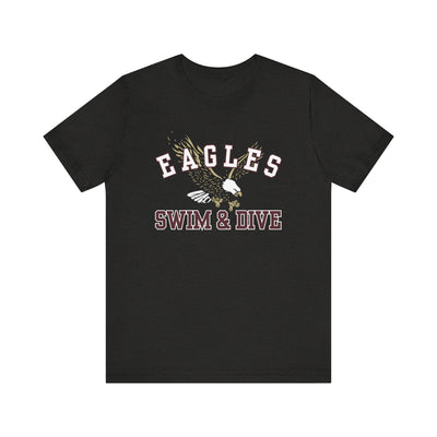 Adult Unisex Swim & Dive Flying Eagle Soft Short Sleeve Graphic Tee