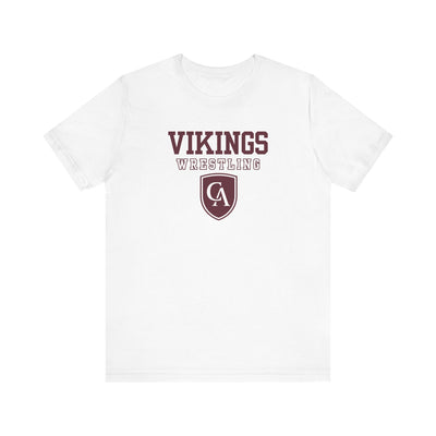 Adult Unisex Columbus Academy Vikings Wrestling Graphic Short Sleeve Bella + Canvas Soft Tee
