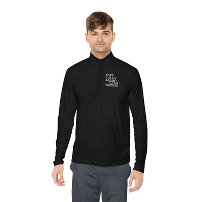 Adult Unisex New Albany Classic Logo Black Football Graphic Sport-Tek Quarter Zip Pullover