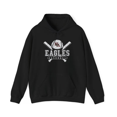 Adult Unisex Vintage Eagles Crossed Bats Graphic Hoodie