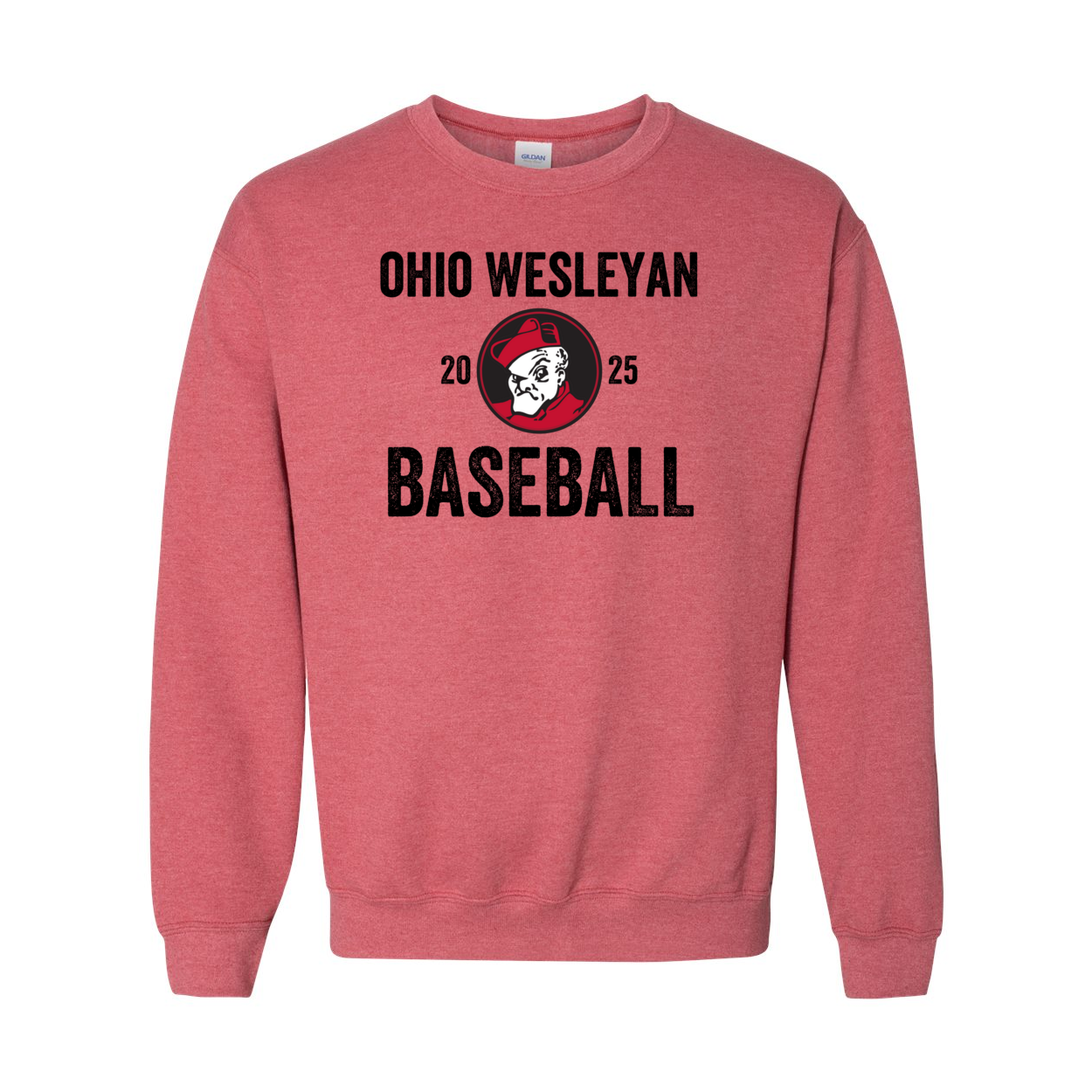 Adult Unisex OWU 2025 Baseball Graphic Sweatshirt - Ohio Wesleyan University