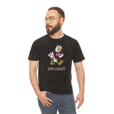 Adult Unisex Vintage Fighting Eagle Short Sleeve Mineral Wash Graphic Tee