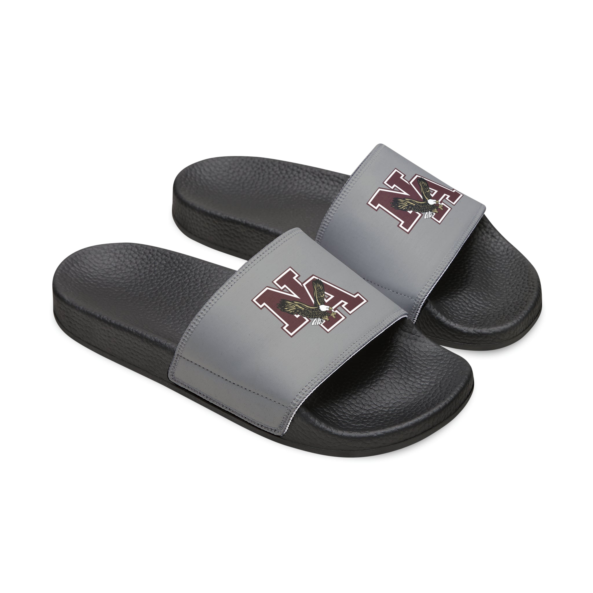 Youth Classic Logo Grey Sport Slides