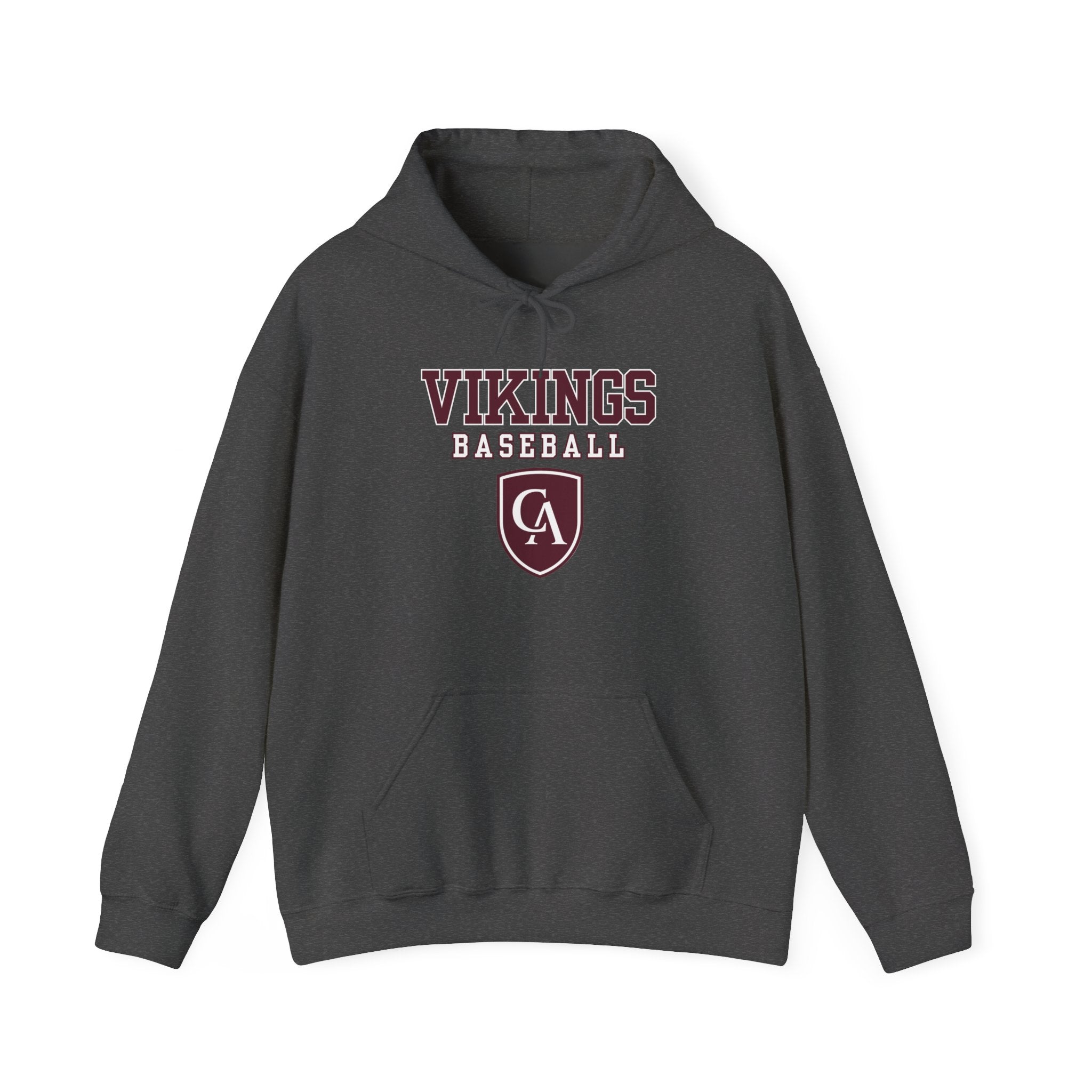 Adult Unisex Columbus Academy Vikings Baseball Graphic Gildan Heavy Blend Hoodie