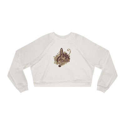 Women's Floral Medley Choirs Graphic Cropped Fleece Sweatshirt