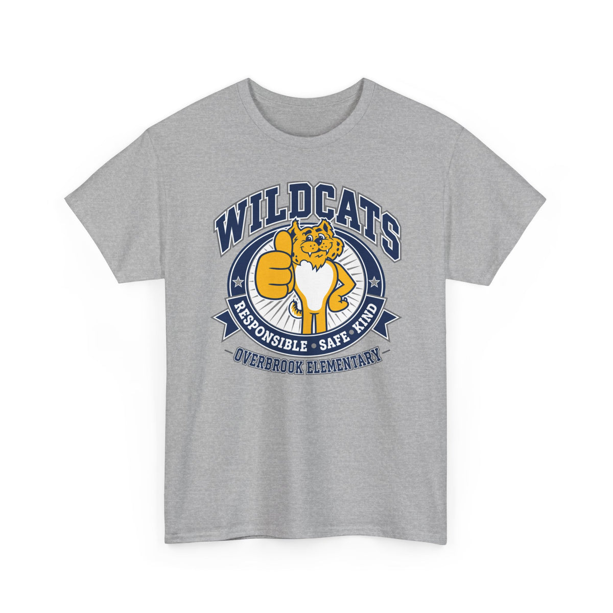 Adult Unisex Overbrook Elementary Wildcat Way Graphic Gildan Classic Tee