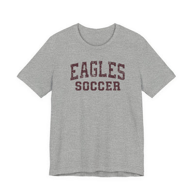 Adult Unisex New Albany Eagles Soccer Vintage Distressed Graphic Short Sleeve Bella + Canvas Soft Tee