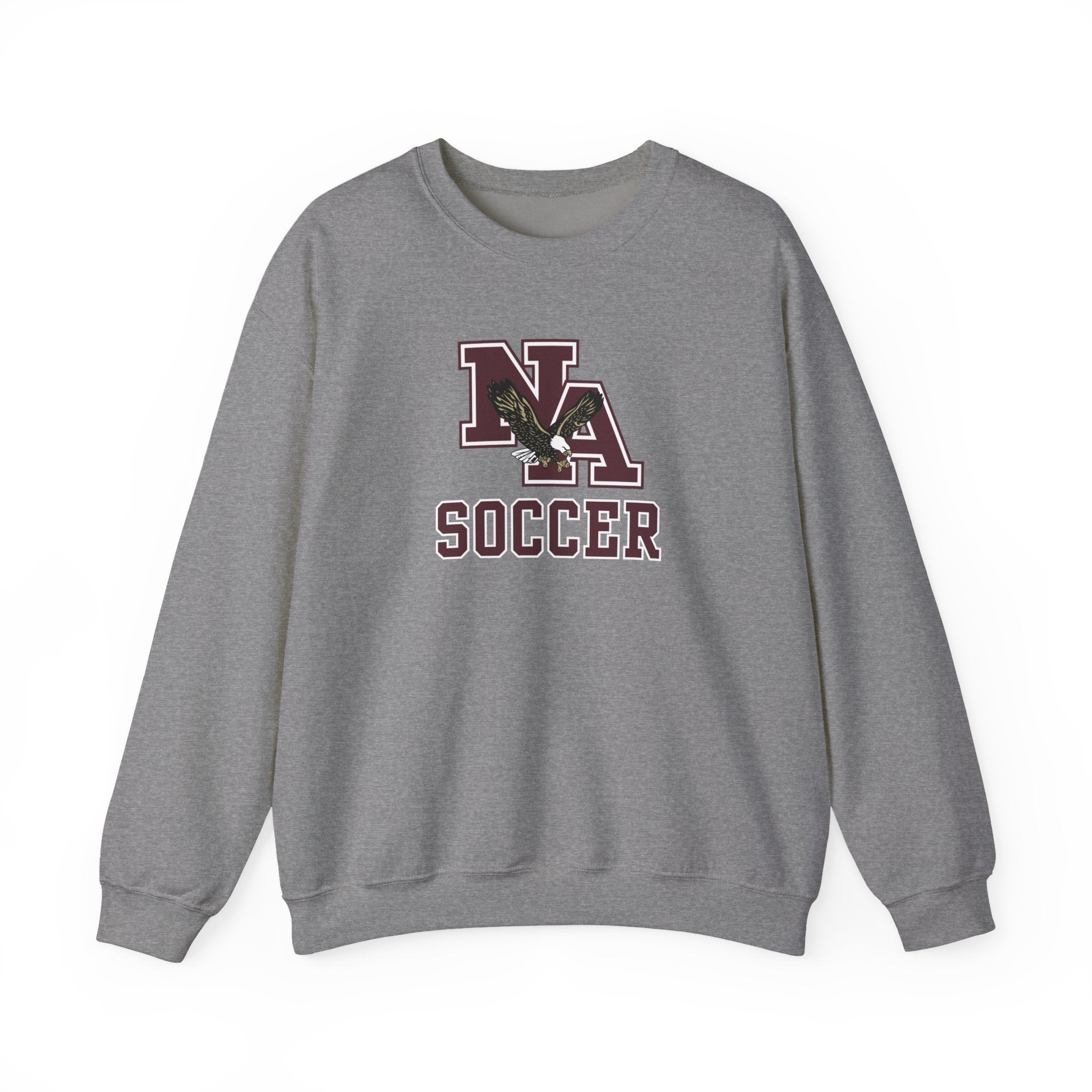 Adult Unisex New Albany Classic Maroon Soccer Logo Graphic Sweatshirt