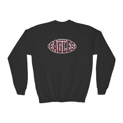 Youth New Albany Football Eagle Ball Graphic Gildan Heavy Blend Sweatshirt