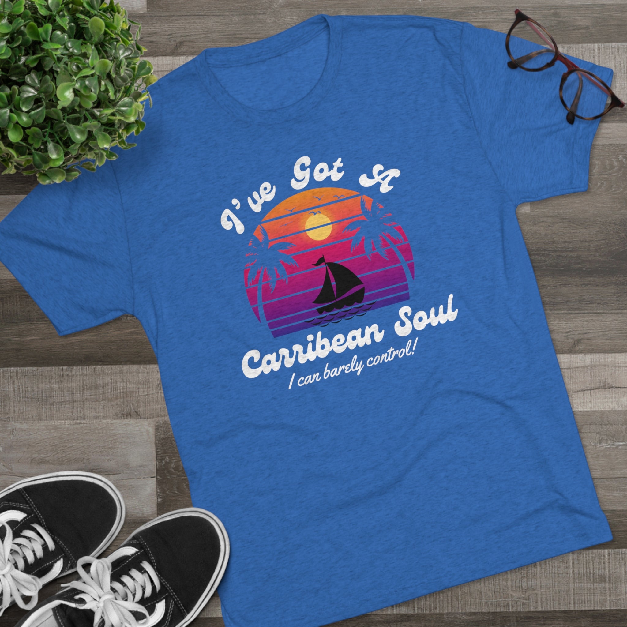 Adult Unisex Carribean Soul Super Soft Short Sleeve Tee