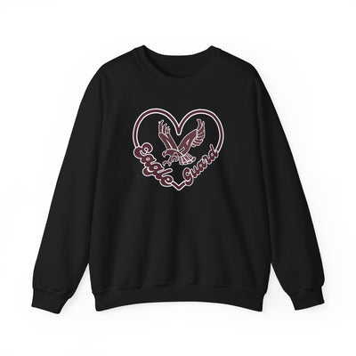 Adult Unisex Eagle Guard Heart Graphic Sweatshirt