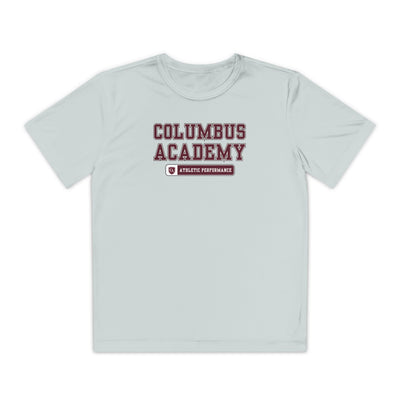 Youth Columbus Academy Football Graphic Sport-Tek Competitor Performance Tee