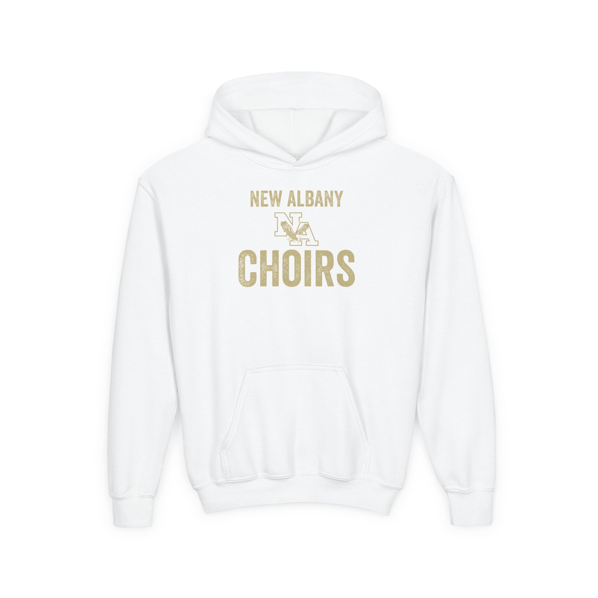 Youth Vintage Distressed New Albany Choirs Graphic Hoodie
