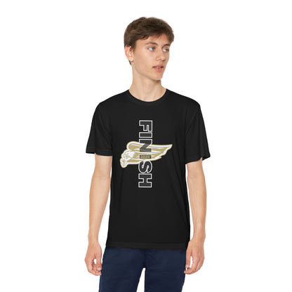 Youth Performance Football Finish Short Sleeve Graphic Tee