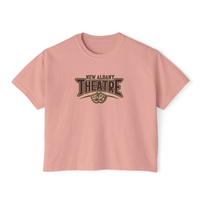 Women's New Albany Theatre Showtime Graphic Boxy Crop Short Sleeve Tee