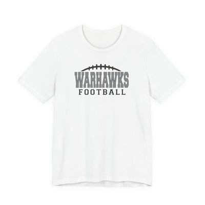Adult Unisex Westerville Central Warhawks Football Laces Graphic Short Sleeve Soft Tee