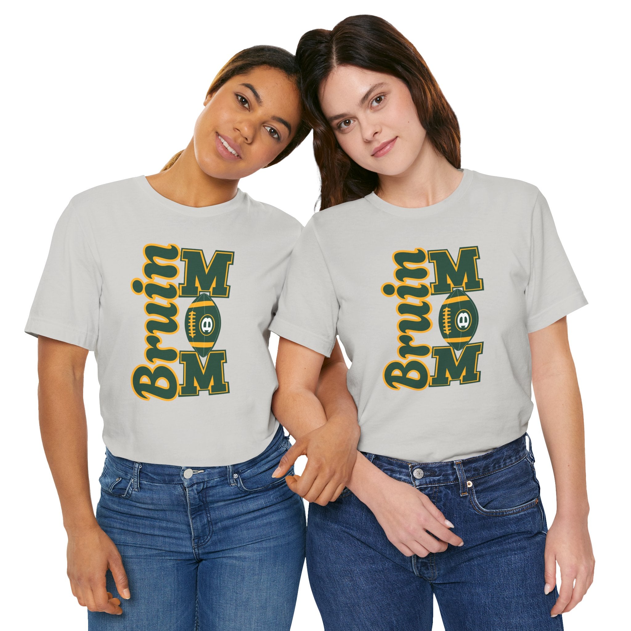 Adult Unisex Bruin Football Mom Graphic Short Sleeve Soft Tee