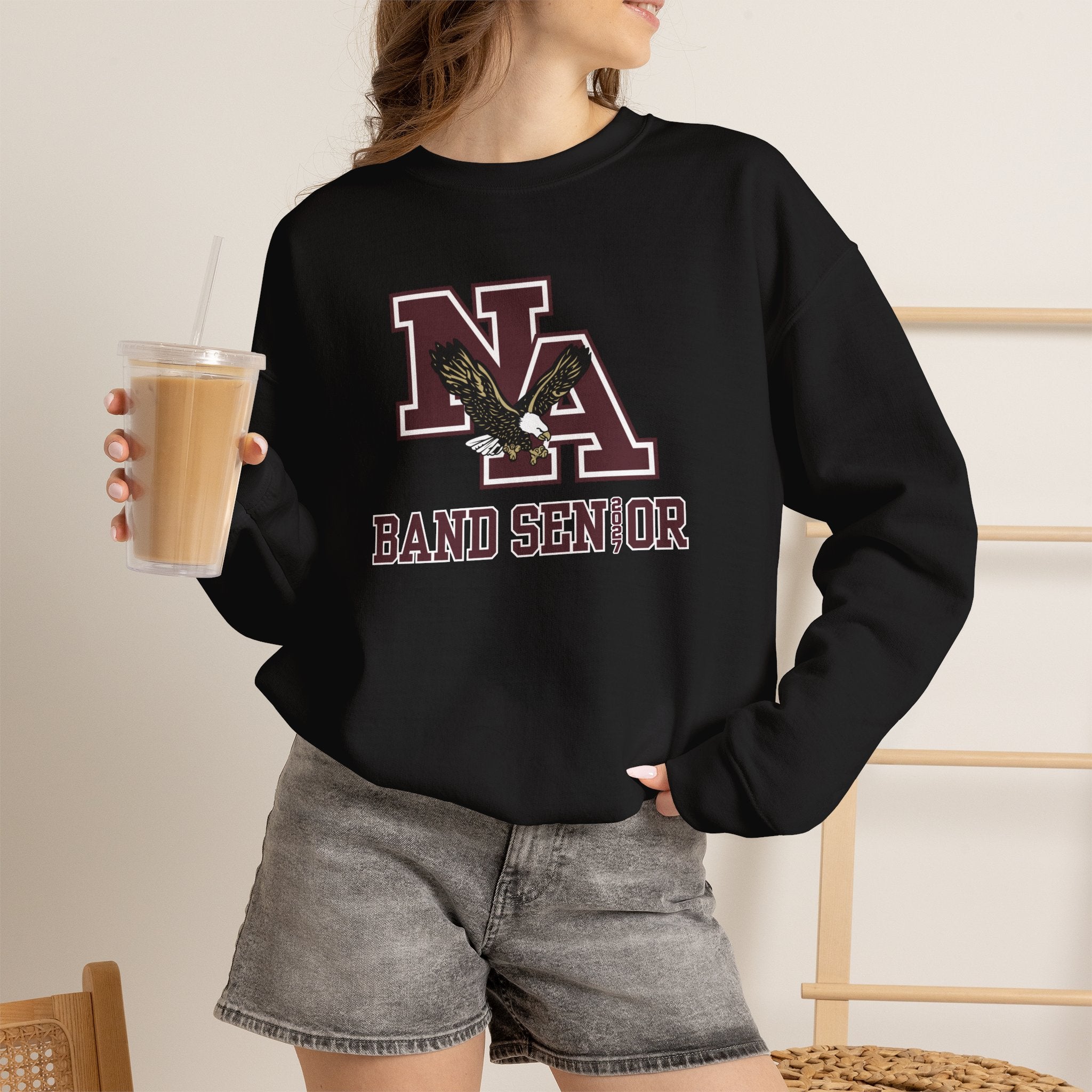 Adult Unisex New Albany Band 2027 Senior Graphic Sweatshirt