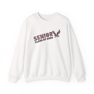 Adult Unisex Class of 2026 Band Eagle Senior Graphic Sweatshirt