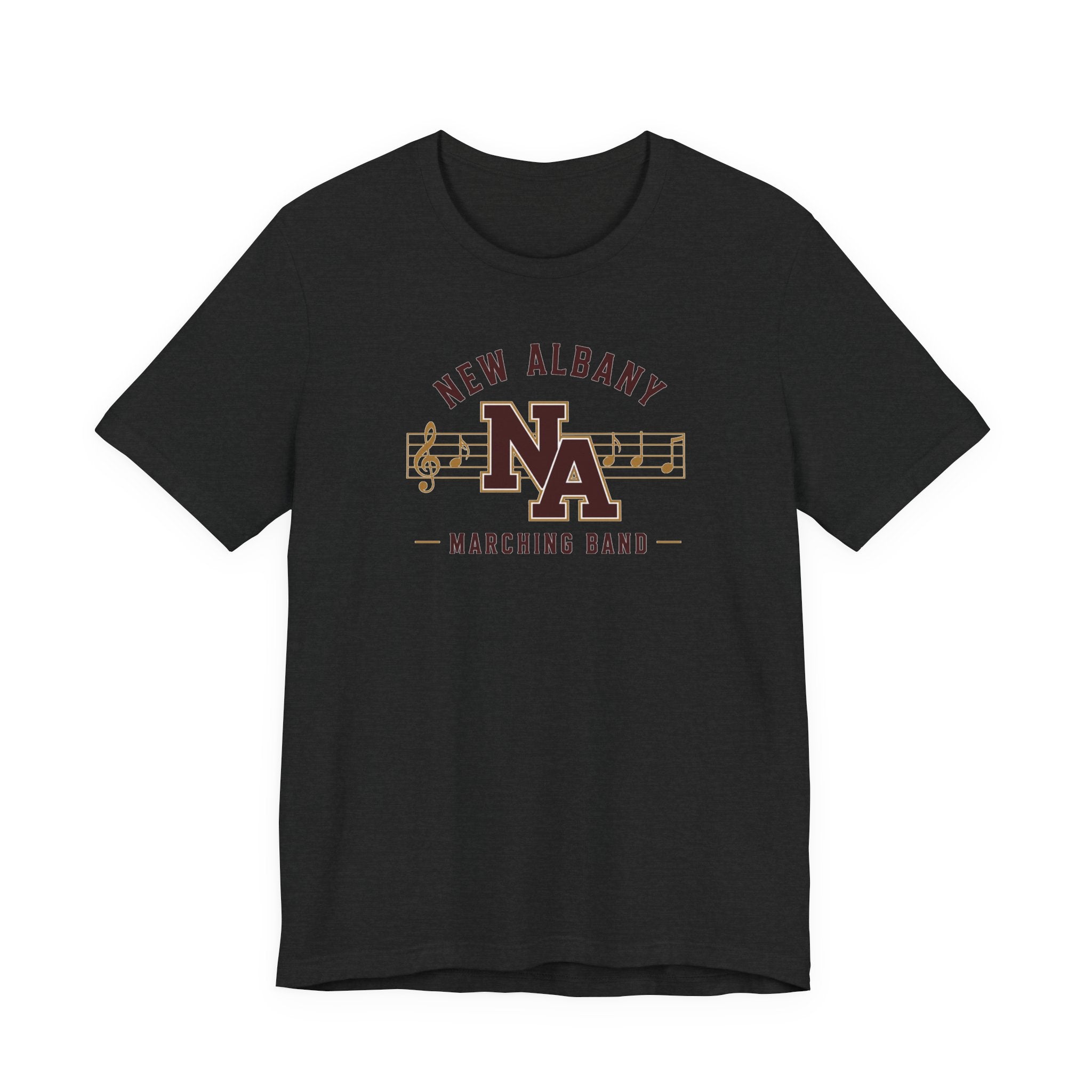 Adult Unisex New Albany Marching Melodies Graphic Short Sleeve Bella + Canvas Soft Tee