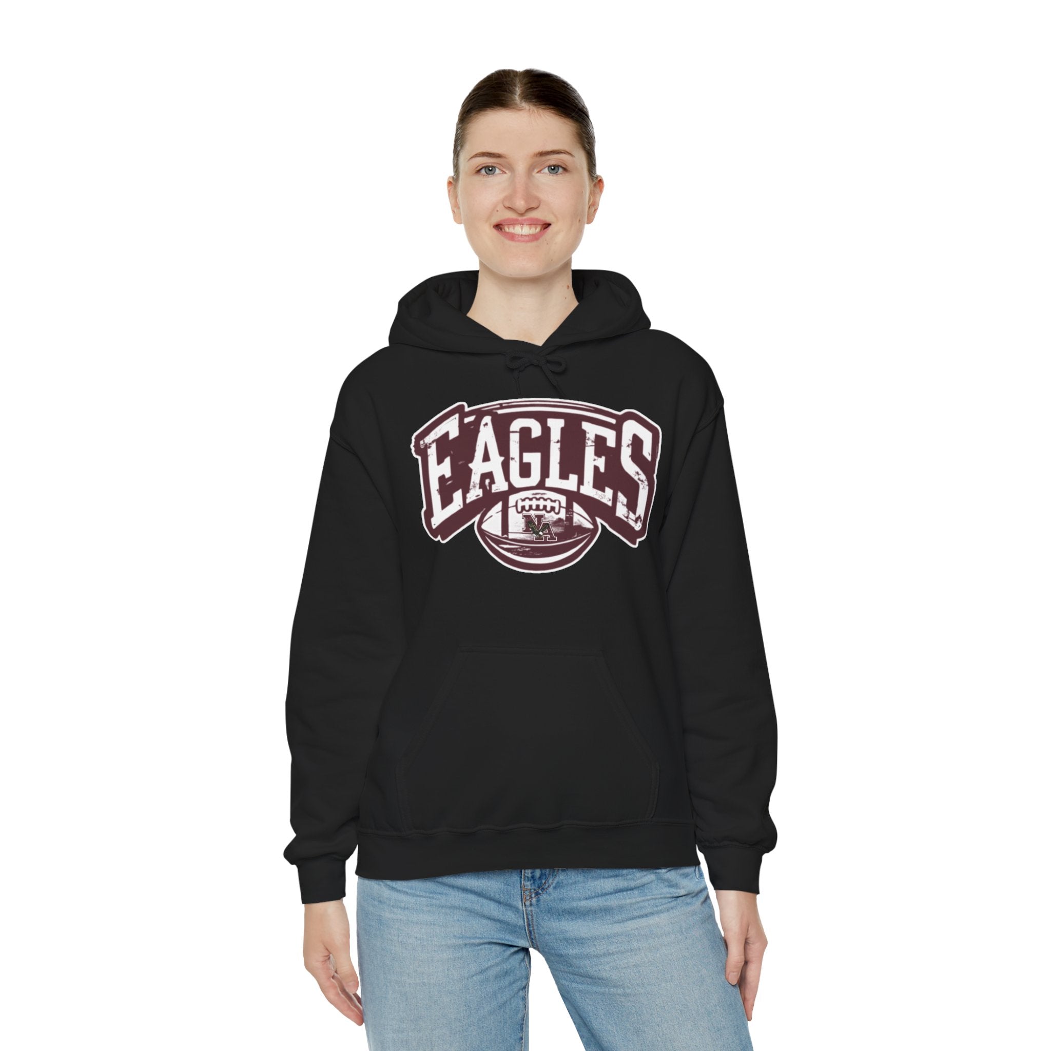 Adult Unisex New Albany Eagles Football Motion Graphic Hoodie