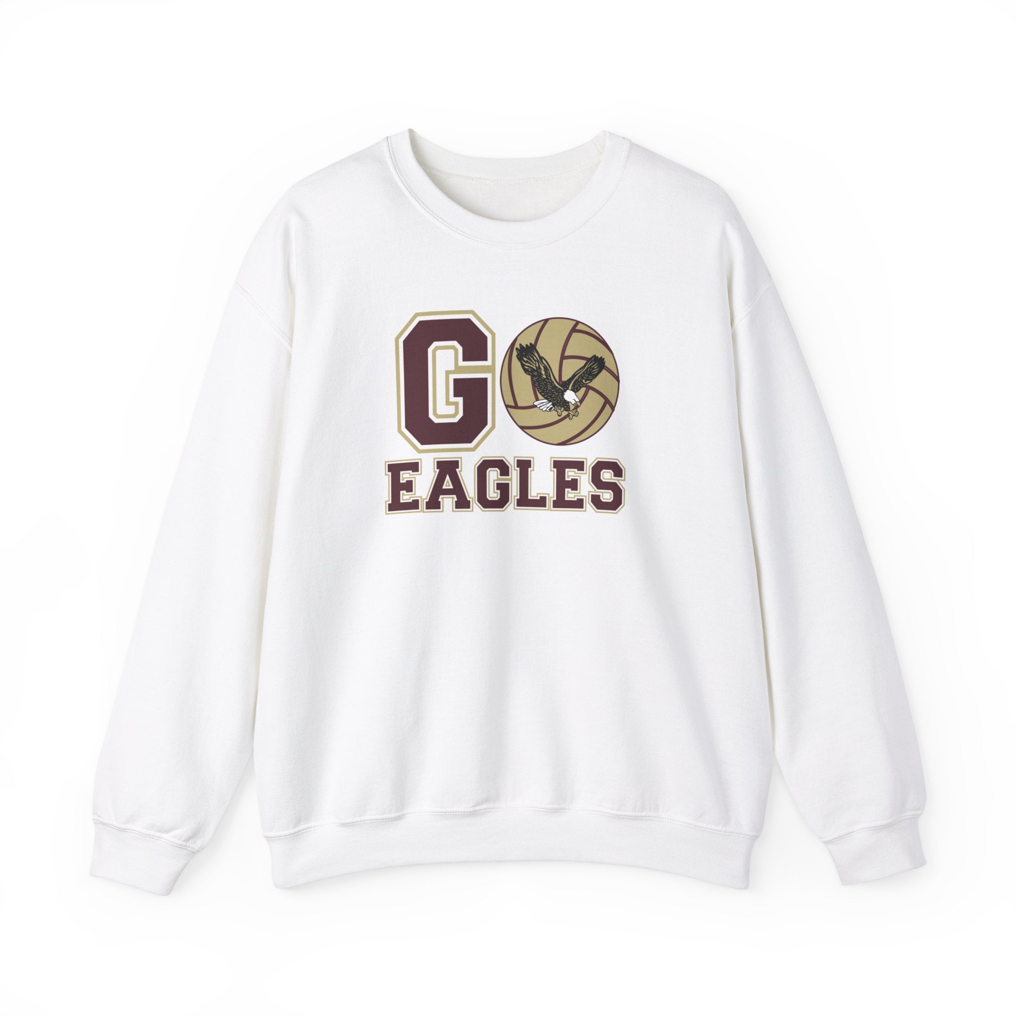 Adult Unisex Go Eagles Volleyball Graphic Sweatshirt - New Albany Eagles