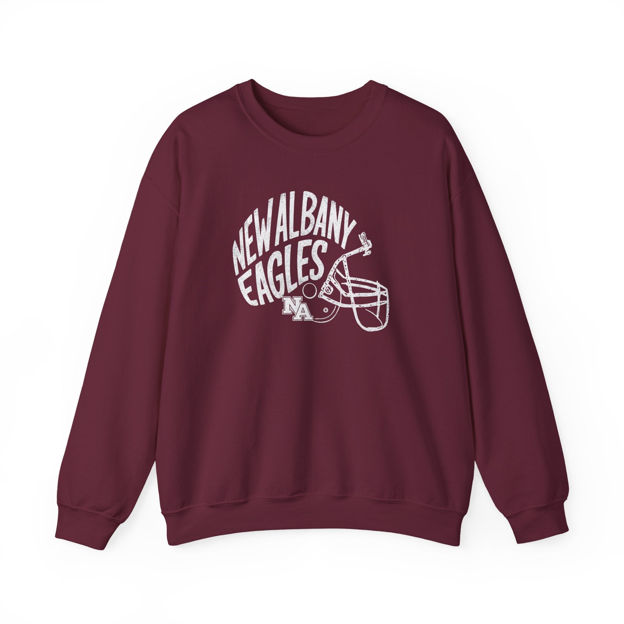 Adult Unisex New Albany Vintage Vibes Football Helmet Graphic Sweatshirt