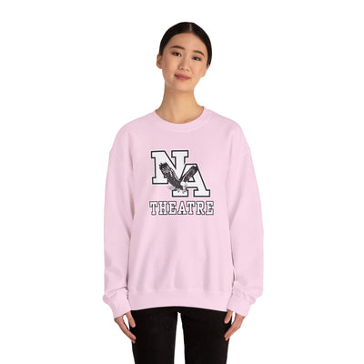 Adult Unisex White/Black Classic NA Theatre Logo Graphic Sweatshirt