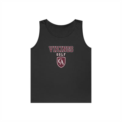 Adult Unisex Columbus Academy Vikings Golf Graphic Gildan Heavy Blend Cotton Tank